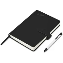 Altitude Enterprise A5 2026 Diary & Zeta Pen Set Solid White